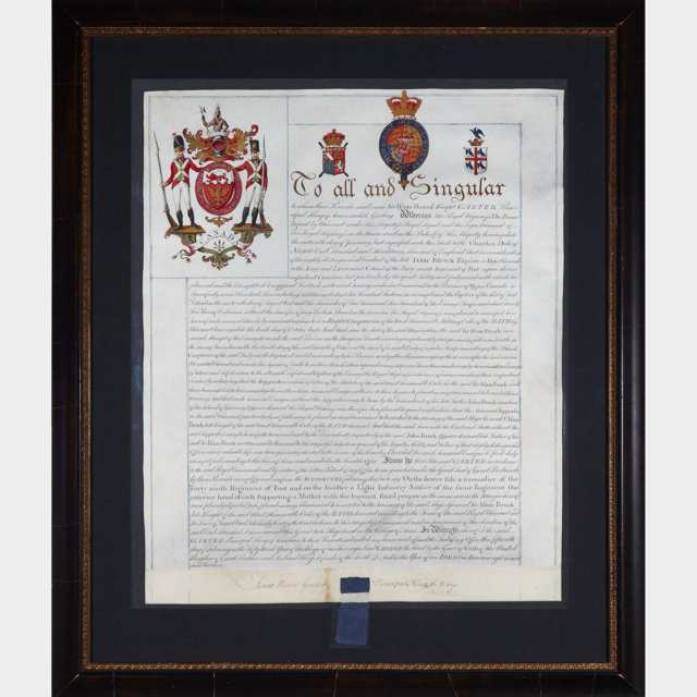 Military Order of the Bath to Sir Isaac Brock, January 16th, 1813