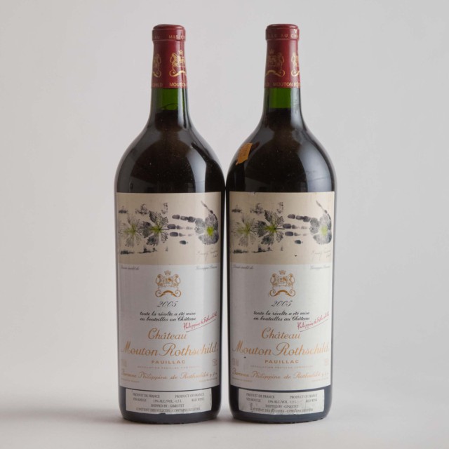 Château Mouton Rothschild 2005 (2 MAG.) WA 98 JS 99