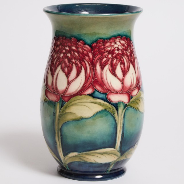 Moorcroft Waratah Vase, 1930s